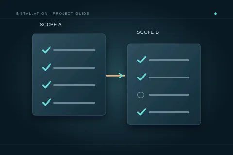 Two proposals have different included and unresolved scope items, rather than a price-only ranking.