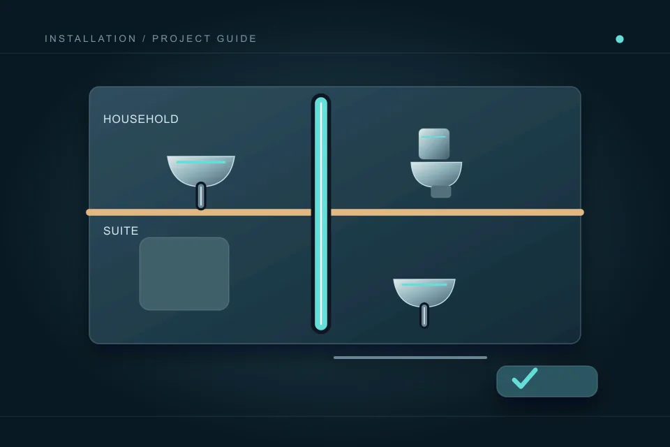 Two levels have separate fixture uses, shared-system coordination and a distinct suite approval record.